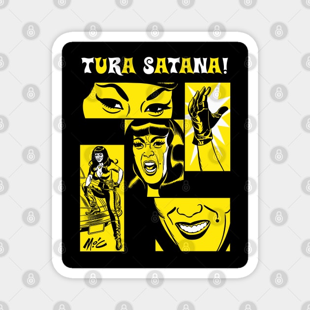 Tura Satana! by Mitch O'Connell Magnet by Tura Satana Inc