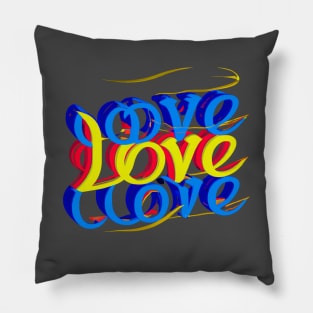 all things begin from love Pillow