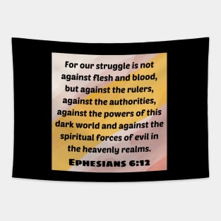 Bible Verse Ephesians 6:12 Tapestry