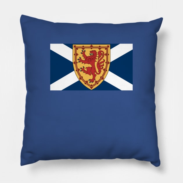 Royal Scottish Coat of Arms on Flag Pillow by iaredios