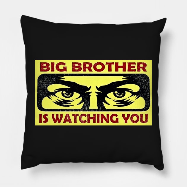 Big Brother Is Watching You Pillow by funhousejen