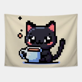 Gato y cafe Tapestry