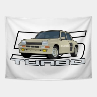 Car 5 Turbo 1980 cream Tapestry