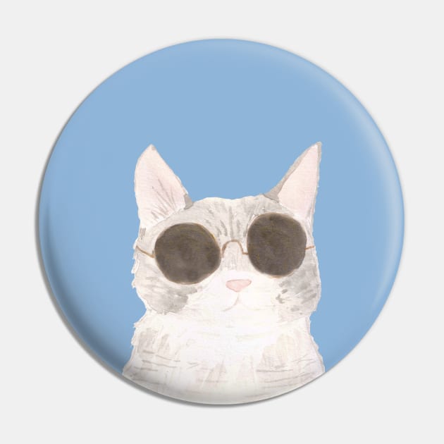 cute cat wearing sunglasses Pin by moonstarsandflowers