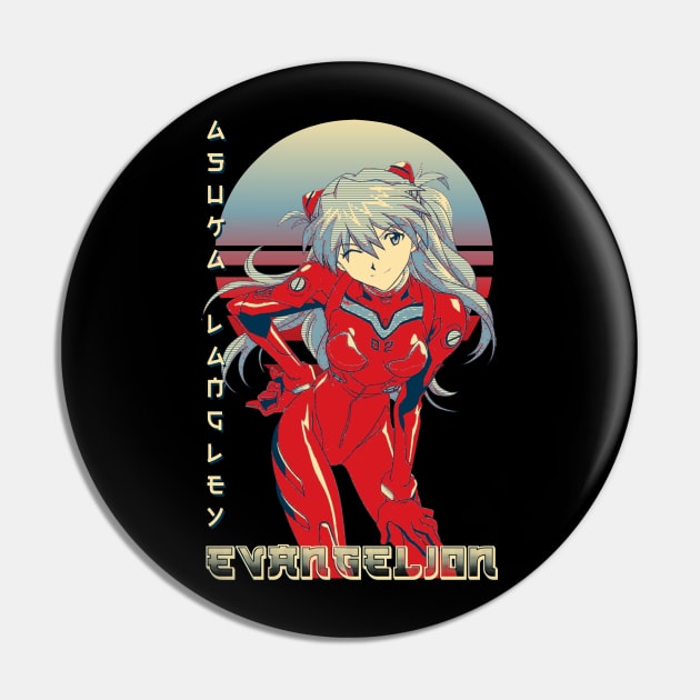 Asuka Langley Pin by Retrostyle