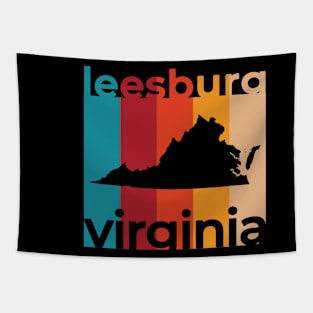 Leesburg Virginia Retro Tapestry