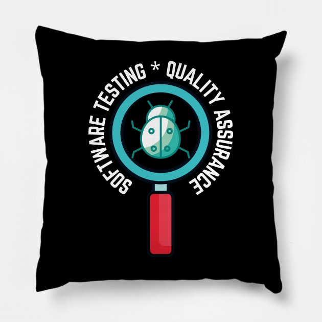 Software Testing Quality Assurance Pillow by Software Testing Life