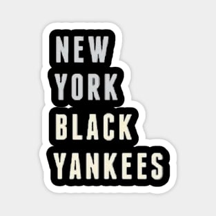 New York Black Yankees RETRO Design Magnet