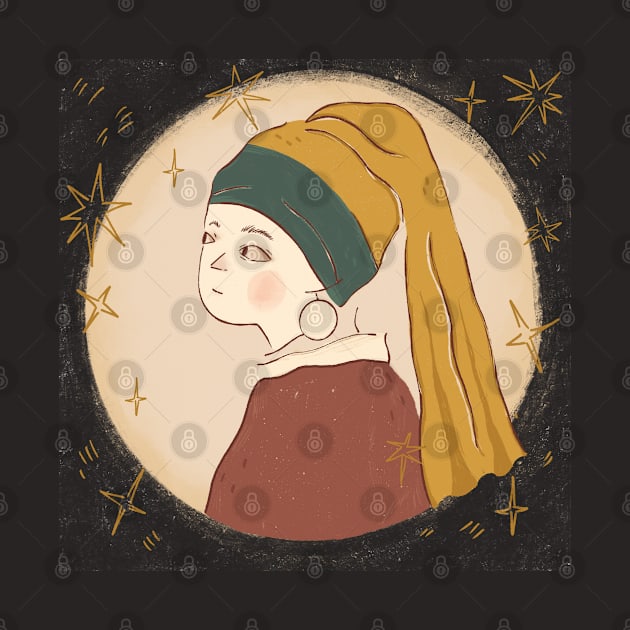‏Girl with a Pearl Earring by Rania Younis