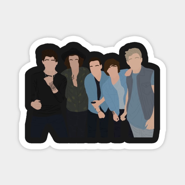 One Direction! Sticker Magnet by haleynicole11