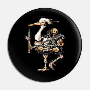 Robo-Ostrich Orchestra Conductor Pin