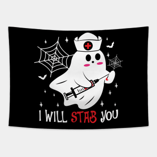 I Will Stab You -Nurse Tapestry