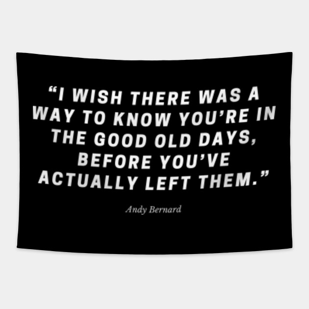 Andy Bernard Quote The Office The Office Tv Show Tapestry Teepublic It really doesn't make sense to name the mice. teepublic
