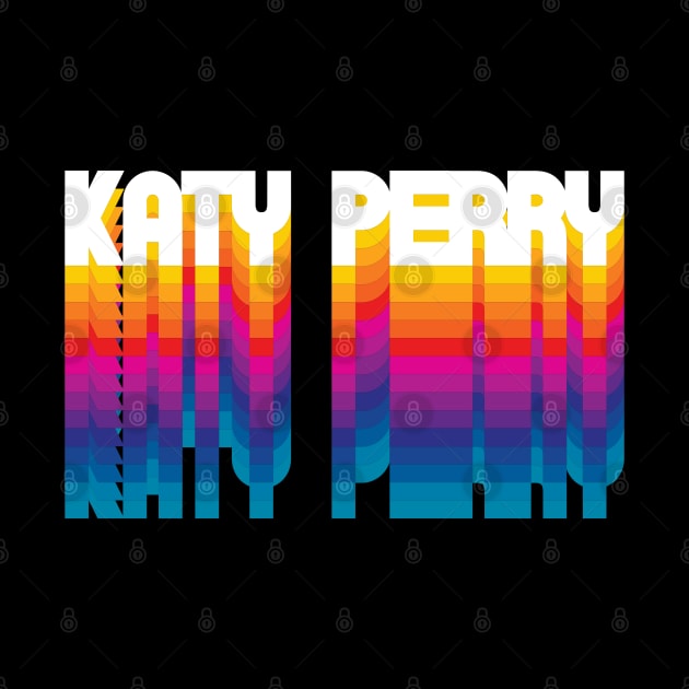 Retro Katy Proud Name Personalized Gift Rainbow Style by Time Travel Style