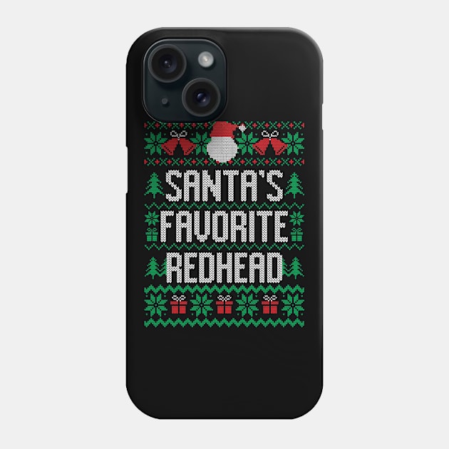 Santa's Favorite Redhead Phone Case by Saulene