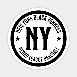 New York Black Yankees - Negro League Baseball - Tribute Blk/Wht Magnet