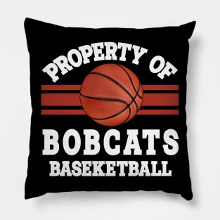 Proud Name Bobcats Graphic Property Vintage Basketball Pillow