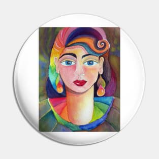 Rainbow Girl ( repost ) Pin