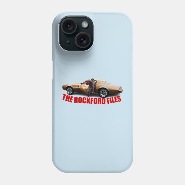 The Rockford Files - James Garner - Pontiac Firebird - 70s Tv Show Phone Case by wildzerouk