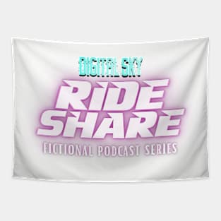 Digital Sky: Ride Share/Digital Sky (Combo Logo) Tapestry