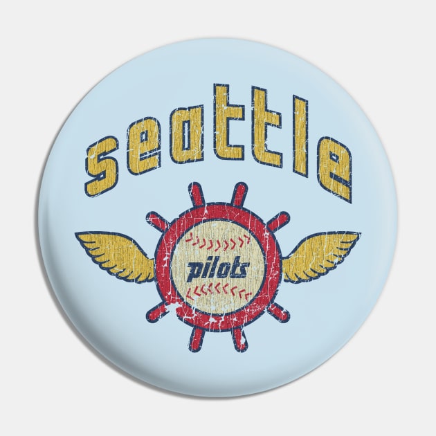 JCD666 Seattle Pilots Baseball Vintage T-Shirt Pin