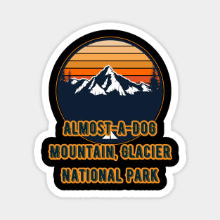 Almost-a-Dog Mountain, Glacier National Park Magnet