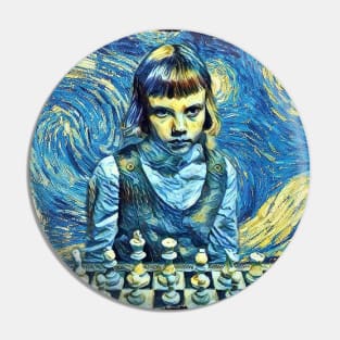 The Queen's Gambit Van Gogh Style Pin