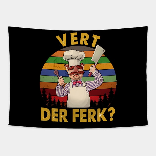 Vert chef fun Tapestry by Flannel by Art