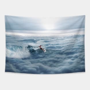 Surfing the Clouds Tapestry