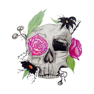 Skull and flowers T-Shirt