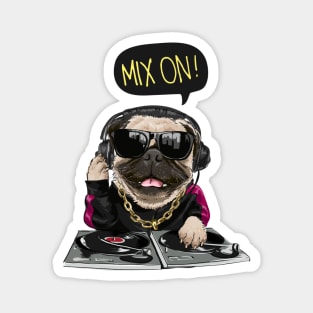 Mix On DJ Pug Magnet