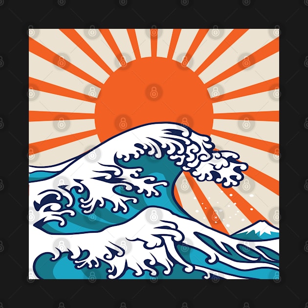 The Great Wave off Kanagawa, japanese wave poster, digital print, great wave of kanagawa, japan wave by Modern Art