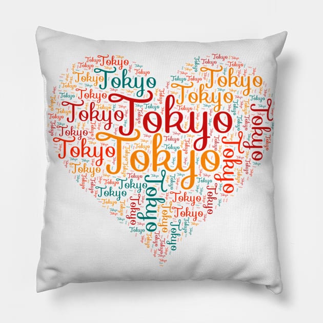 Tokyo honeymoon Pillow by SerenityByAlex