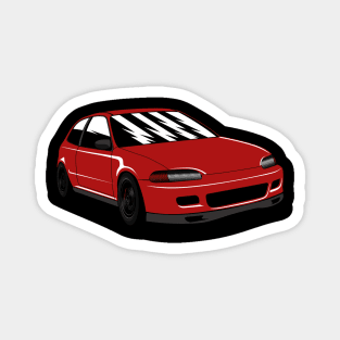 Red Civic EG6 Magnet