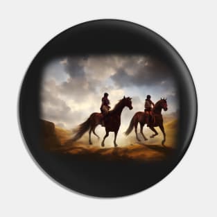 desert horse riders Pin