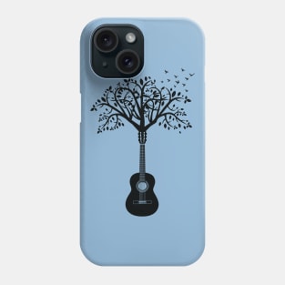 Classical Guitar Tree Light Theme Phone Case