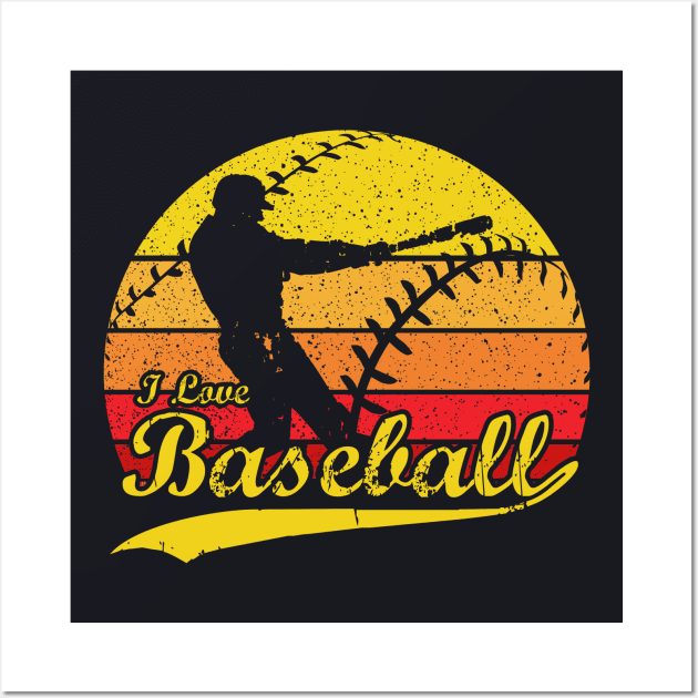 Vintage Retro Old School Baseball Poster