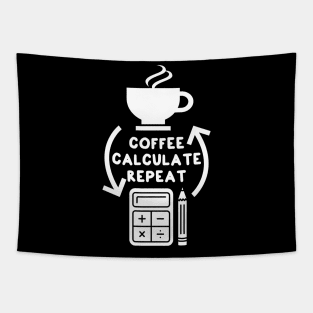 Funny Accountant Coffee Design - Humorous accountant gift. Tapestry