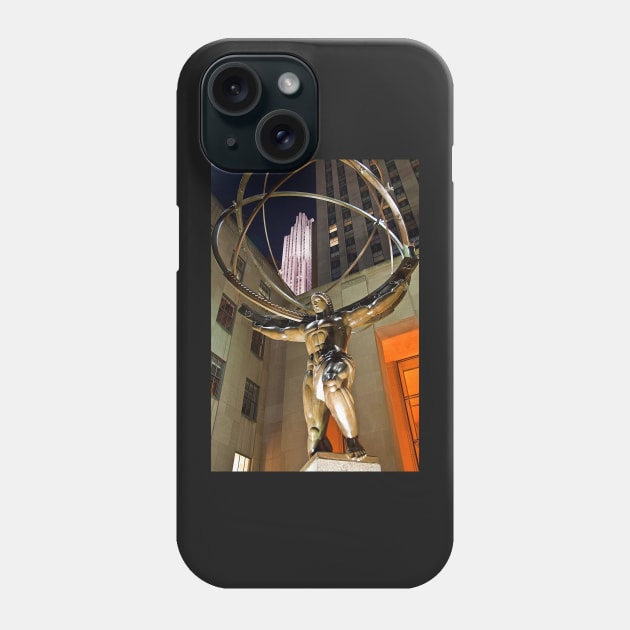 USA. New York. Manhattan. Statue at the Rockefeller Center. Phone Case by vadim19