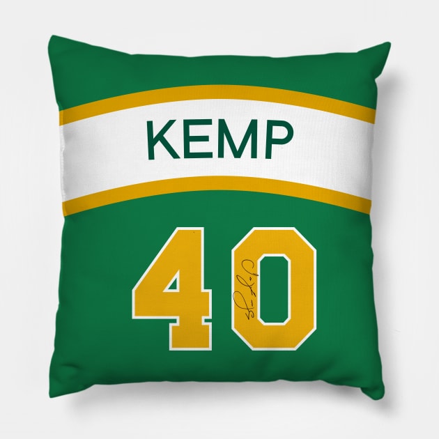 Shawn Kemp - Signed Pillow by Buff Geeks Art