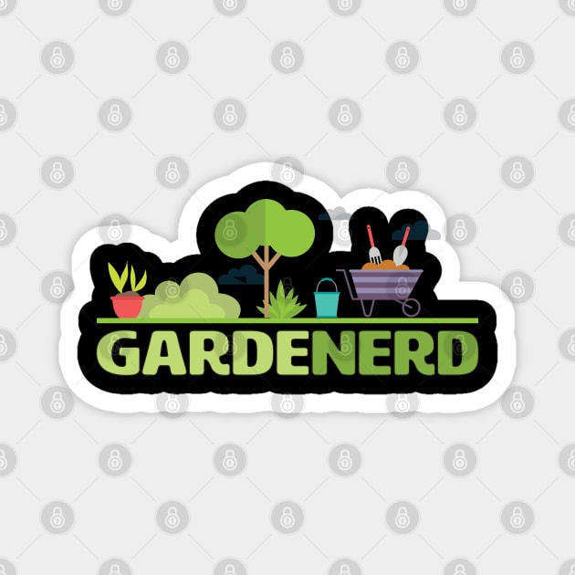 Gardening - Garden Nerd Magnet by Kudostees