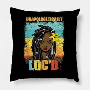 Unapologetically Loc'd Black History Queen Melanin Loc'd Pillow