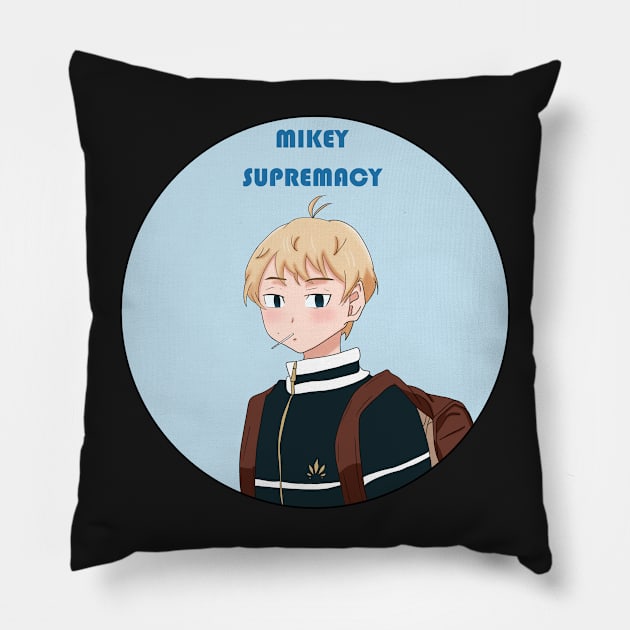 Mikey Supremacy Pillow by zachlart