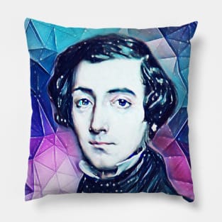 Alexis de Tocqueville Snowy Portrait | Alexis de Tocqueville Artwork 13 Pillow