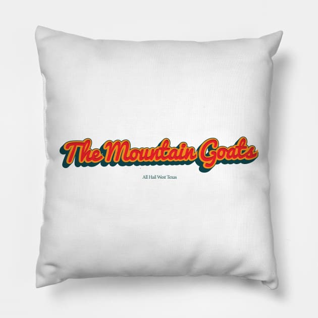 The Mountain Goats Pillow by PowelCastStudio