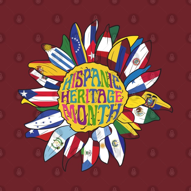 National Hispanic Heritage Month sunflofer by Myartstor 