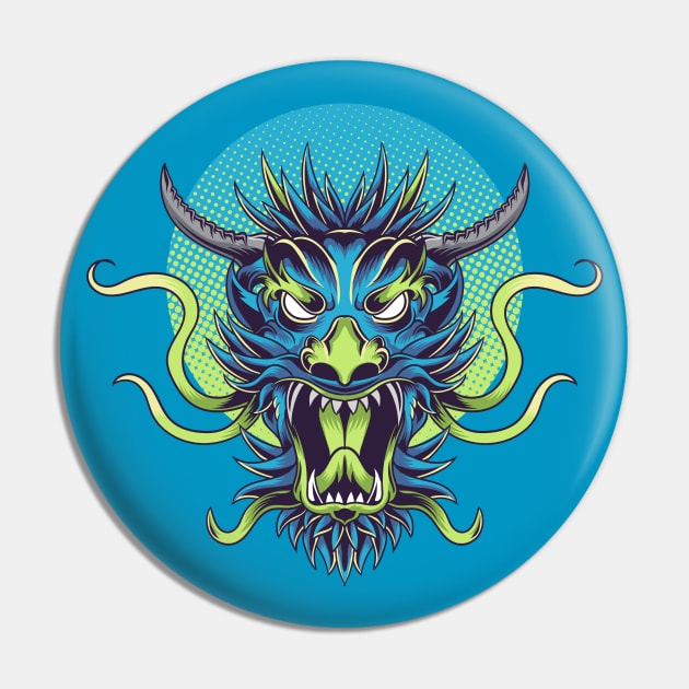 Fierce Dragon Pin by letnothingstopyou