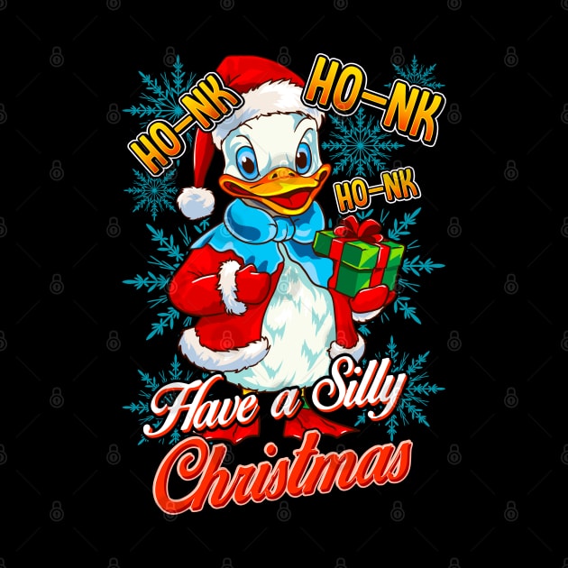 Silly Goose Christmas Men Women Funny Goose Ugly Christmas by KsuAnn