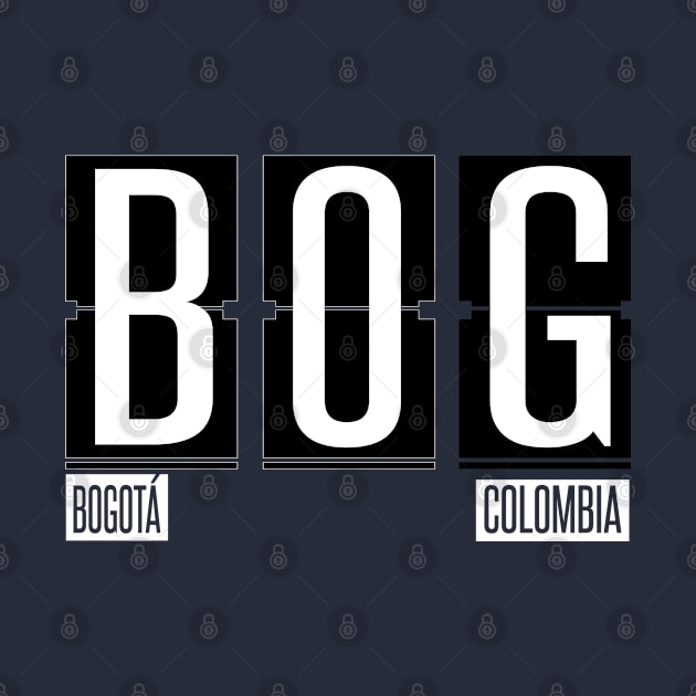 BOG - Bogota Airport Code Souvenir or Gift Shirt Apparel by HopeandHobby