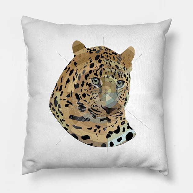 Leopard Pillow by Blacklightco